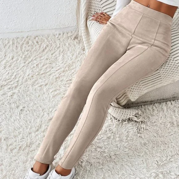 Apricot Casual Womens Solid High Waist Leggings - Picture 1 of 5